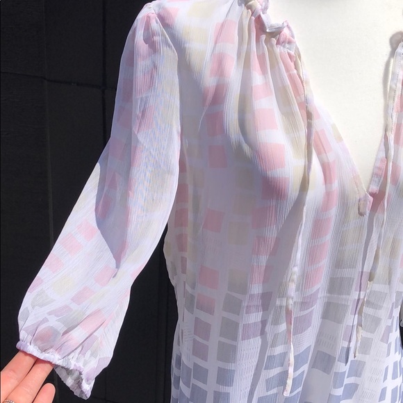 NWT Quicksilver Sheer Blouse Top Coverup - Picture 2 of 7